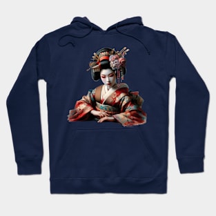 Japanese Geisha Painting Hoodie